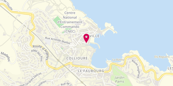 Plan de Chez Syl Vins, 24 Place du 18 Juin, 66190 Collioure
