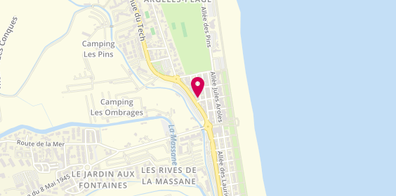 Plan de Descoubes DEBRUILLE Annie, avenue des Platanes, 66700 Argelès-sur-Mer