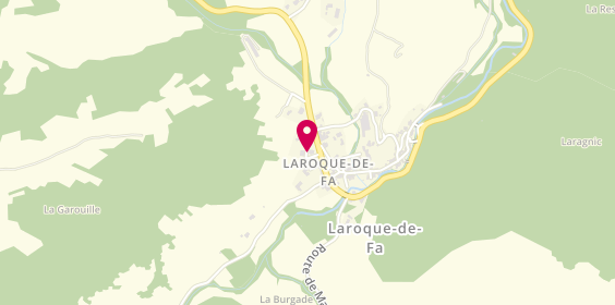 Plan de B&C Epicerie, 1 Bis Route Nationale, 11330 Laroque-de-Fa