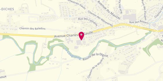 Plan de Les Caminieres - Cave des Vignerons Des, 41 avenue Charles de Gaulle, 11300 Limoux