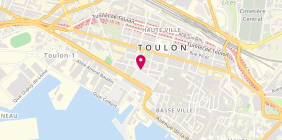 Plan de Les Quilles, 6 place d'Armes, 83000 Toulon