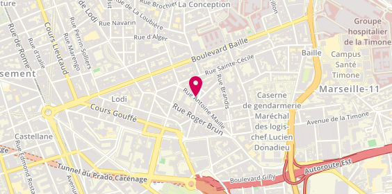 Plan de Chez Ferrato, 15 Rue Antoine Maille, 13005 Marseille