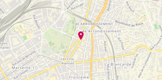 Plan de La Compagnie des Vignes, 76 avenue des Chartreux, 13004 Marseille