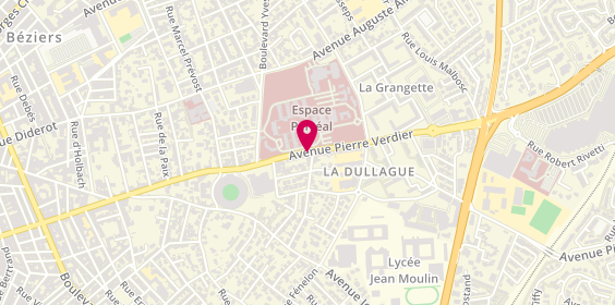 Plan de Epicerie Lauze, 36 avenue Pierre Verdier, 34500 Béziers
