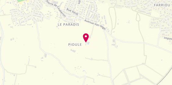 Plan de Chateau Paradis le Luc en Provence, avenue Paradis, 83340 Le Luc