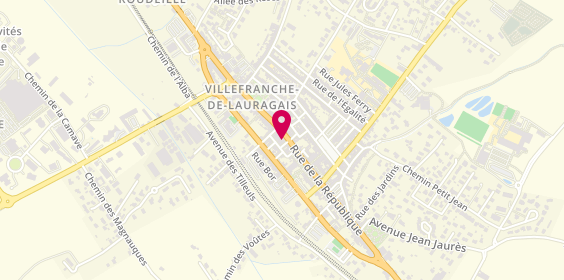 Plan de Aux Élixirs d'Aline, 121 Rue de la République, 31290 Villefranche-de-Lauragais