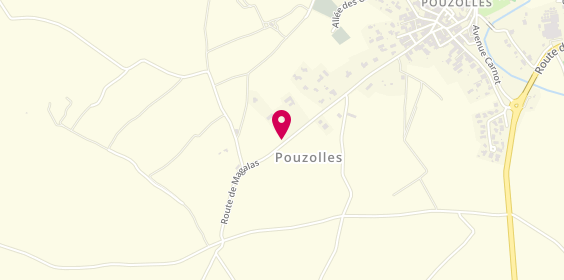 Plan de Domaine Eric GELLY, 35 Route de Magalas, 34480 Pouzolles