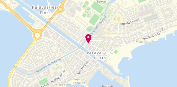 Plan de La Cave Gourmande Palavas, 44 Rue Saint-Roch, 34250 Palavas-les-Flots