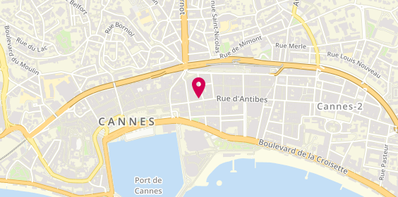 Plan de Nicolas Cannes rue d'Antibes, 21 Rue d'Antibes, 06400 Cannes