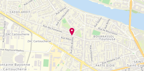 Plan de Le Pastourel par Claude, 115 Rue des Fontaines, 31300 Toulouse