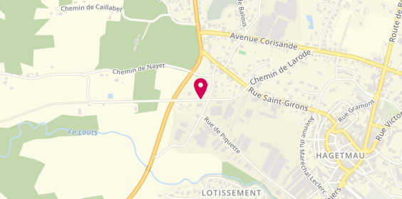 Plan de ETS LAFITTE Boissons, 27 chemin du Moulin de Saint-Girons, 40700 Hagetmau