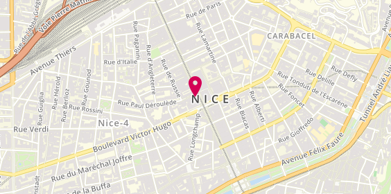 Plan de Nicolas Nice, 23 avenue Jean Médecin, 06000 Nice