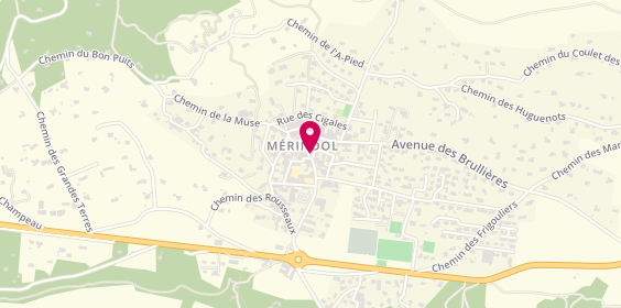 Plan de La Cave à Aimé, 12 Rue de la Fontaine, 84360 Mérindol