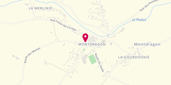 Plan de Epicerie le Panier du Dragon, Place Auguste d'Hostingue, 81440 Montdragon