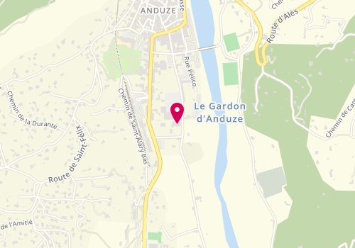 Plan de Les Vins d'Ici et d'Ailleurs, 18 Rue du Luxembourg, 30140 Anduze