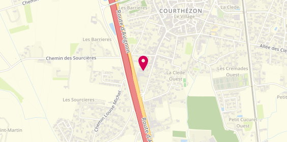 Plan de Domaine de Cristia / Grangeon & Fils - Bureau et chai, 48 Faubourg Saint-Georges, 84350 Courthézon