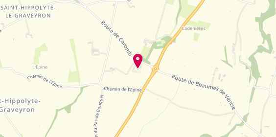 Plan de Le Graveyron SCEA, 1080 Route Caromb, 84330 Saint-Hippolyte-le-Graveyron