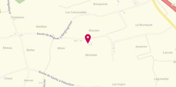 Plan de Le Domaine de Michelet, Lieu Dit Michelet, 47160 Buzet-sur-Baïse