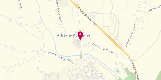 Plan de Cave Coopérative Intercommunale d'Alba, 379 Route de la Cave, 07400 Alba-la-Romaine