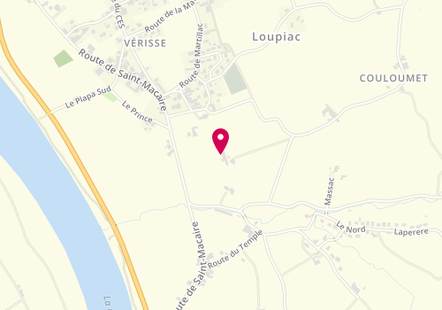 Plan de Château Loupiac-Gaudiet, 52 Route de Saint-Macaire, 33410 Loupiac