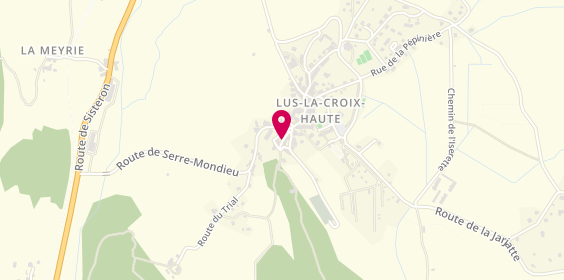 Plan de La Cave Lussoise, Le Village, 26620 Lus-la-Croix-Haute