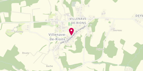 Plan de Bouchardeau Jean, Domaine Cazères, 33550 Villenave-de-Rions