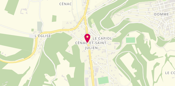 Plan de Roxane et Cyrano Cenac, 300 Rue de la République, 24250 Cénac-et-Saint-Julien