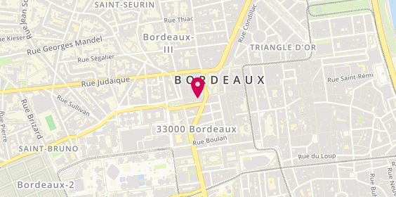 Plan de Les Trois Pinardiers, 2 Rue Georges Bonnac, 33000 Bordeaux