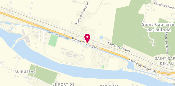 Plan de Roxane et Cyrano, 60 Route Bergerac, 24150 Saint-Capraise-de-Lalinde