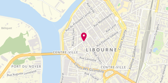 Plan de Le Paradis Libournais, 56 Rue Jules Ferry, 33500 Libourne