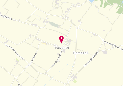 Plan de Maison des vins de Pomerol et Syndicat Viticole de Pomerol, 8 Rue de Tropchaud, 33500 Pomerol