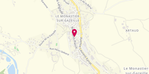 Plan de L'Atelier du Vin, 61 Rue Saint-Pierre, 43150 Le Monastier-sur-Gazeille
