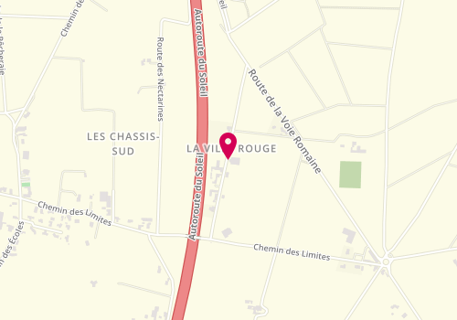 Plan de Domaine de la ville rouge, 355 Route de la Ville Rouge, 26600 Mercurol-Veaunes