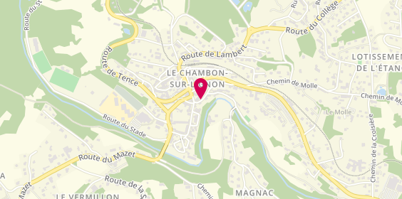Plan de Marcon-Destination Chambon, 5 Square Carrefour, 43400 Le Chambon-sur-Lignon