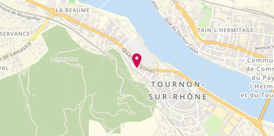 Plan de La Vinothèque du Quai, 58 Quai Farconnet, 07300 Tournon-sur-Rhône