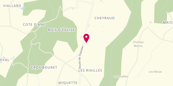 Plan de Domaine Christophe BOMBRUN, Cheyraud
1050 Route de Théolier, 07300 Cheminas