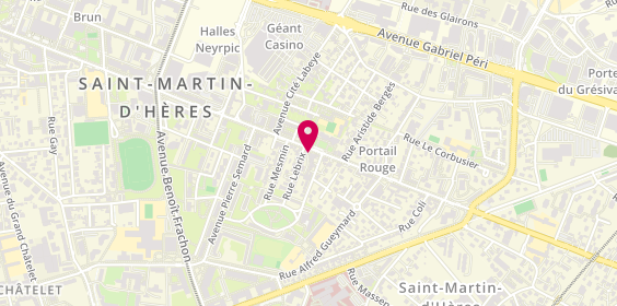 Plan de Le Cellier Saint Martin - Caviste à Grenoble, 176-178 avenue Ambroise Croizat, 38400 Saint-Martin-d'Hères