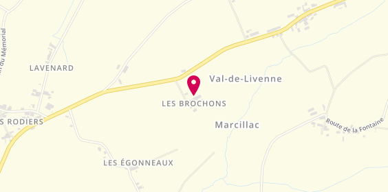 Plan de BROCHON Francis, 1 Lieu-Dit Brochons, 33860 Marcillac
