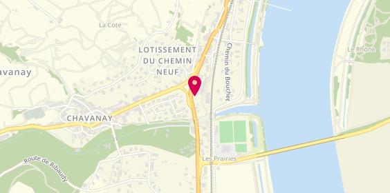 Plan de Les Terriens St Joseph, Condrieu, Côte-Rôtie, Route Départementale 1086, 42410 Chavanay