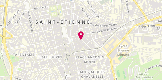 Plan de Le Verre Galant, 6 Rue François Gillet, 42000 Saint-Étienne