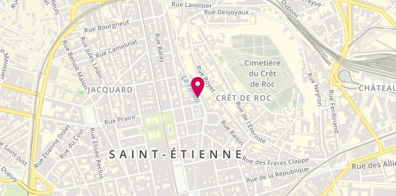 Plan de À vin pas des marches - Cave à vins & spiritueux Saint-Etienne, 23 Rue Roger Salengro, 42000 Saint-Étienne