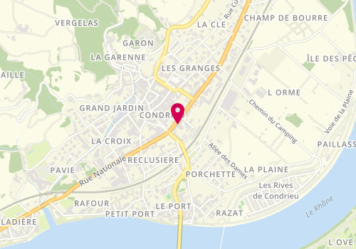 Plan de La Bouteillerie, 45 Rue Nationale, 69420 Condrieu