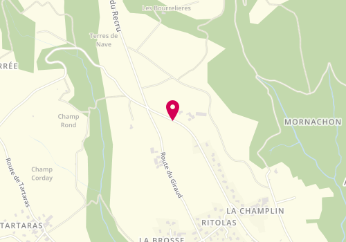 Plan de Domaine Bertrand David, 2730 Route du Recru, 69420 Ampuis