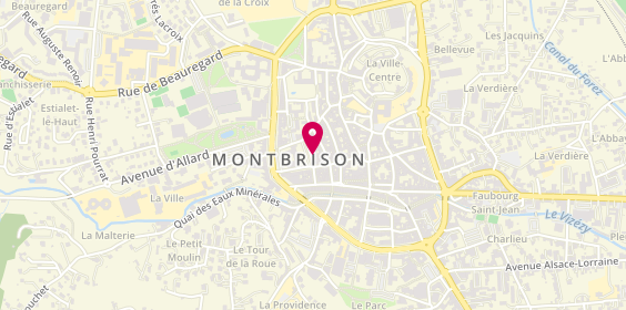 Plan de Histoire de vins, 12, Rue des Cordeliers, 42600 Montbrison
