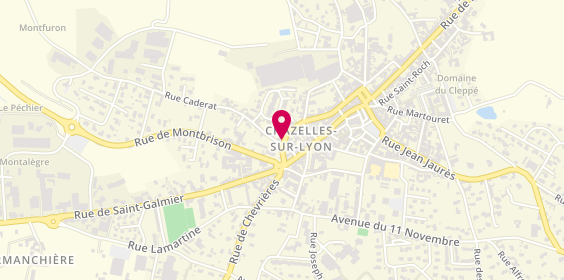 Plan de La Cave des Chapeliers, 10 Rue de Versailles, 42140 Chazelles-sur-Lyon