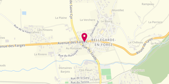 Plan de La Cave Saint Florent, 307 avenue des Farges, 42210 Bellegarde-en-Forez