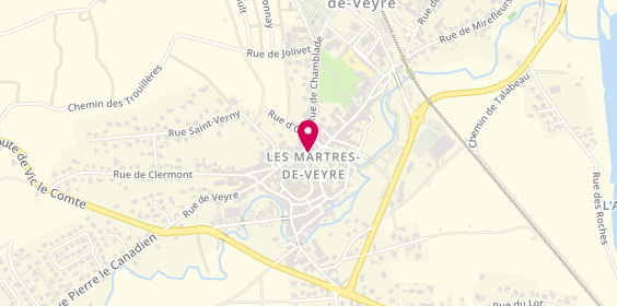 Plan de TERRINHA Marie Louise CAVE et VRAC, 14 Rue Saint Martial, 63730 Martres De Veyre