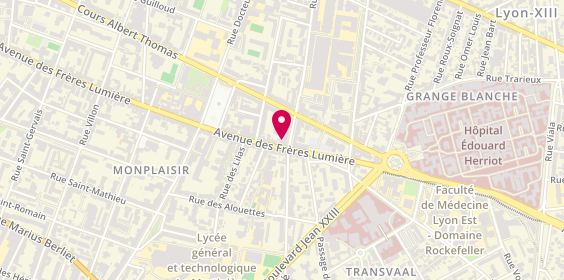 Plan de Epicerie & Fromagerie Casèus, 131 avenue des Frères Lumière, 69008 Lyon