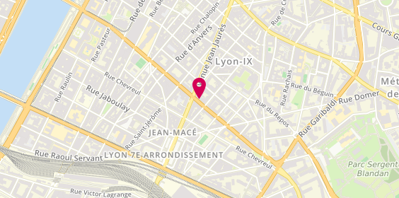 Plan de L'Oenothèque de Lyon, 3 Rue Marc Bloch, 69007 Lyon