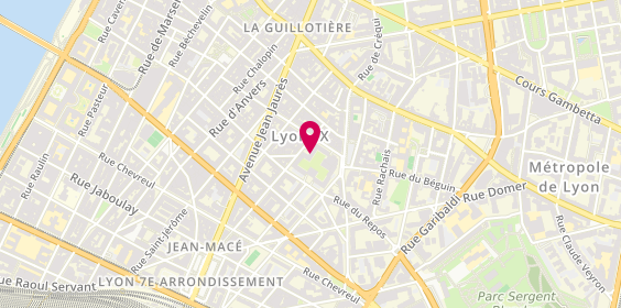 Plan de Vdh, 7 Bis Rue Elie Rochette, 69007 Lyon